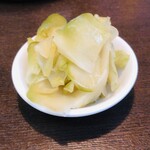 四川担担麺 蒼雲 - 夜メニュー、酸辣麺にも良いアクセントで入っていた搾菜！！こちらは泡菜の使い方が絶妙(●´ω｀●)