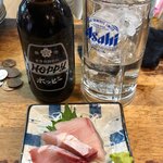 立飲み たきおか - 黒ホッピー＋ぶり