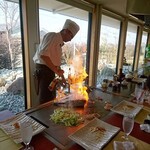 ステーキハウス 秀 - シェフのパフォーマンス　2020.1