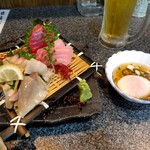 旬彩料理　小名浜 - 刺身盛り合わせ