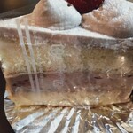 パティスリ・ル・スィエル - 生チョコショート（横から）