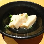 珀や - 高野豆腐の鳥射込み(肉詰め)(3980円コース)