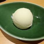 珀や - 季節のシャーベット(3980円コース)