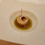 レストランひらまつ - オレンジと甘エビ