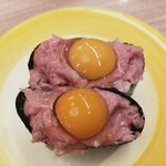 すし江戸 - うずら鉄火