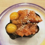 すし江戸 - サーモンユッケ