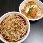 Fukuyoka - カツ丼ランチ・そば温（850円）