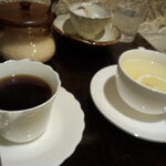 仏蘭西茶館 - ブレンドコーヒー　５００円　＋　ホットレモン　５５０円