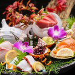 Assorted sashimi