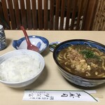 伊賀富 - 新年食べ始め、伊賀富さんではカレーうどん定食です（２０２０．１．５）