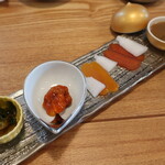 うなぎ亭 友栄 - 珍味三点