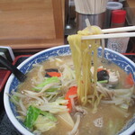 道の駅 阿賀の里 中華マルコ - 阿賀の里ラーメン（麺）