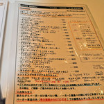 エスビーダイナー コウベ - バーガーメニュー表（2012年3月）