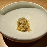 和伊厨房 あんちゅう - お野菜おばんざい：聖護院かぶらと菜花、トマトと赤玉ねぎのサラダ オレガノのドレッシング、パンチェッタとキャベツの煮込み