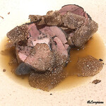 カーサ・デル・チーボ - 烏骨鶏のﾛｰﾄﾛとTartufo nero pregiato