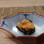 すし処 みや古分店 - 茶ぶりナマコにこのわた
