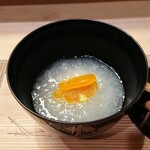 すし処 みや古分店 - 唐墨餅に蕪のみぞれ