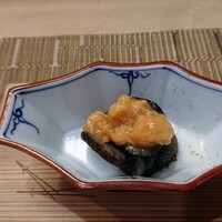 すし処 みや古分店 - 茶ぶりナマコにこのわた