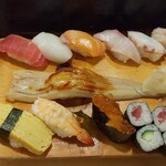 Genkai Zushi Honten - 玄海にぎり￥990(￥920＋税)(H30.12.12撮影)