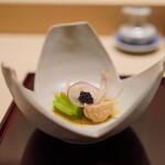 Musashi Bai Aman - オシェトラキャビアと真鱈の卵