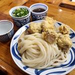 手打うどん はりや - とり天ざる