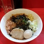 豚ゆう - タレそば　味玉　ショウガ・辛子高菜・サンショウ