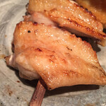 オオクサ - コースの最後　手羽です　手羽先と手羽中の組み合わせ