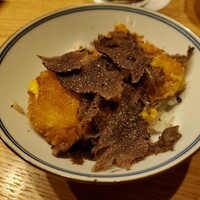 はらまさ - トリュフご飯　フグの白子の他人丼