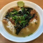 中華そば　らんまん - お茶漬け（スープ投入）