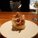 Chef's Table at Brooklyn Fare - スペシャリテの雲丹に白トリュフ