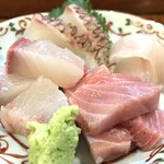 味処 しょうざん - お造り中(5品) 1,000yen