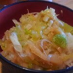 会津ラーメン 和 - ネギメンマ丼
