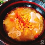 Taishuushokudou Fukurou - コーンバター豚汁　アップ