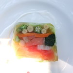ガーデンレストラン 風舎 - ノルウェーサーモンと野菜のテリーヌ