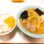 サンチン - ネギラーメンとんこく、ライス