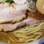 塩そば専門店 桑ばら - 秋刀魚香油の雲呑塩そば。