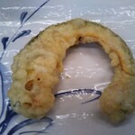 釜揚げうどん岡じま - かぼちゃ天 110円(税込)(2020年1月2日撮影)