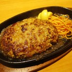 ステーキ宮 - 自家製ポンドハンバーグランチ 1,590円（税別）。ライス、スープ付き、お替り自由。　　　　　2020.01.03