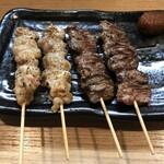 焼き鳥 どん兵衛 - セセリ、ハツ