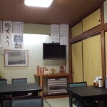 蕎麦処 一休 - 店内テーブル席(H30.12.18撮影)