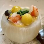 御料理 ひさまつ - 蕪柚子味噌がけ