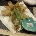 春山菜（タラの芽とふきのとう）の天ぷら