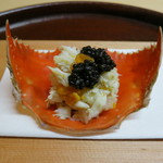 松川 - わたり蟹の飯蒸し  (2012/03)