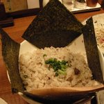 Teppanya Enishi - きのこのガーリック焼き飯