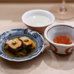 日本橋蛎殻町 すぎた - あん肝 筋子、味噌漬け