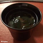 御料理 寺沢 - 三陸産若芽の味噌椀