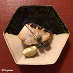 御料理 寺沢 - 鱸 炭火焼
