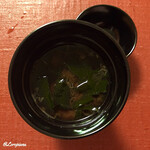 御料理 寺沢 - 三陸産若芽の味噌椀