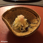 御料理 寺沢 - 菱蟹の蟹酢のジュレ掛け