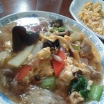 哈尓浜 - 五目そば　炒飯セット　730円（税込）